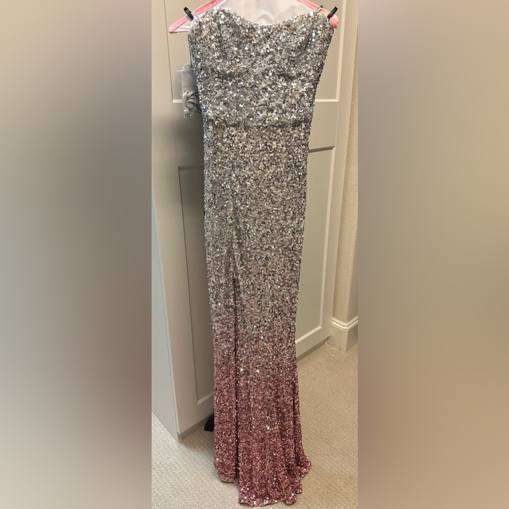 Dress The Population Sequin Gown-Small - Picture 3 of 9